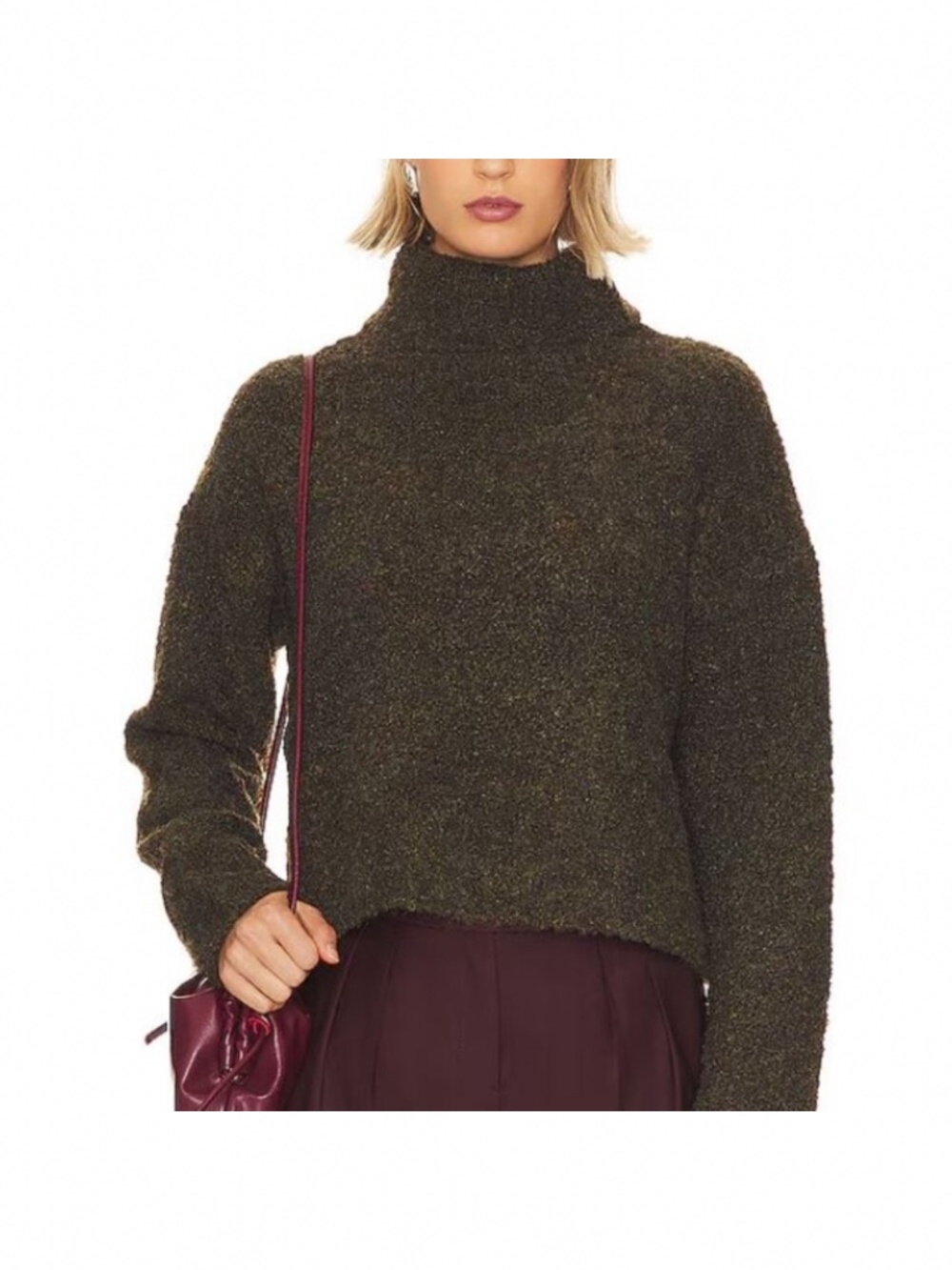 Stitches + Stripes Theo Fuzzy Turtleneck Sweater XS NWT